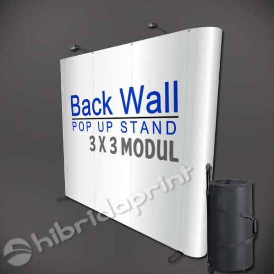 Back Wall 3x3 Straight - Doff