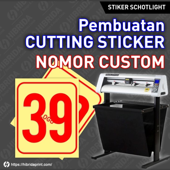 Cutting Stiker Nomor Custom