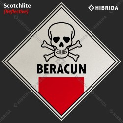 Label Limbah B3 - Beracun (Schotchlite)