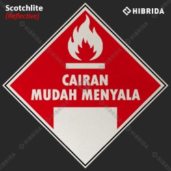 Label Limbah B3 - Cairan Mudah Menyala (Schotchlite)