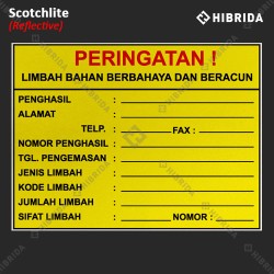 Label Limbah B3 - Identitas Limbah (Schotchlite)