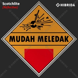 Label Limbah B3 - Mudah Meledak (Schotchlite)