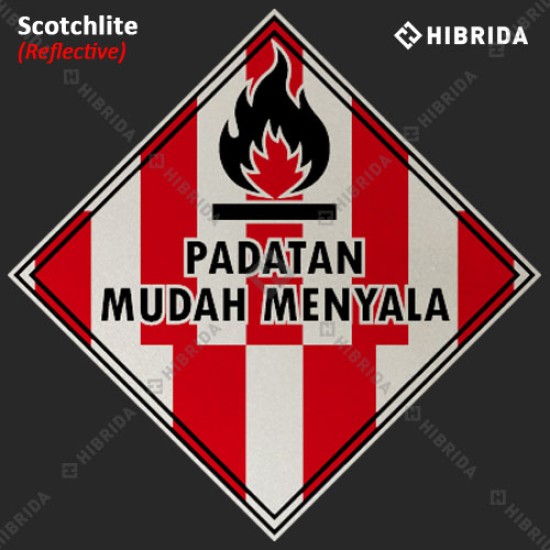 Label Limbah B3 - Padatan Mudah Menyala (Schotchlite)
