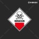 Label Limbah B3 - Beracun (Reguler)