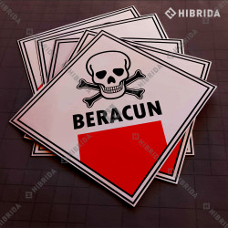 Label Limbah B3 - Beracun (Reguler)