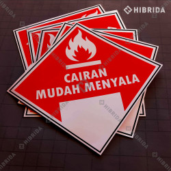 Label Limbah B3 - Cairan Mudah Menyala (Reguler)
