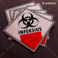 Label Limbah B3 - Infeksius (Reguler)