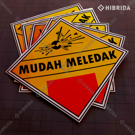 Label Limbah B3 - Mudah Meledak (Reguler)