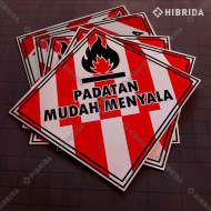 Label Limbah B3 - Padatan Mudah Menyala (Reguler)