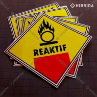 Label Limbah B3 - Reaktif (Reguler)