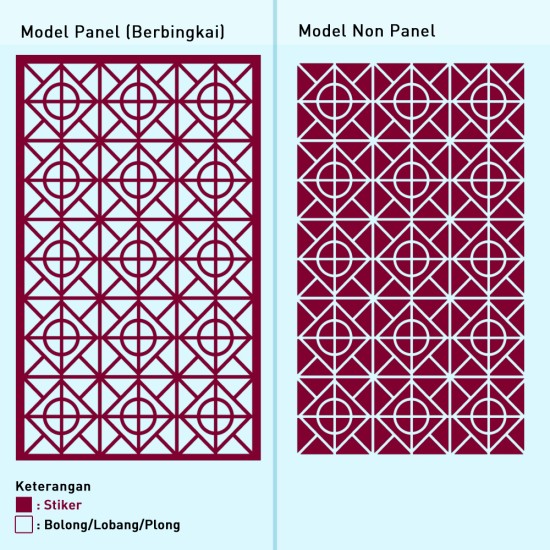 Cutting Stiker Motif Piramid Cutting Stiker Motif Piramid