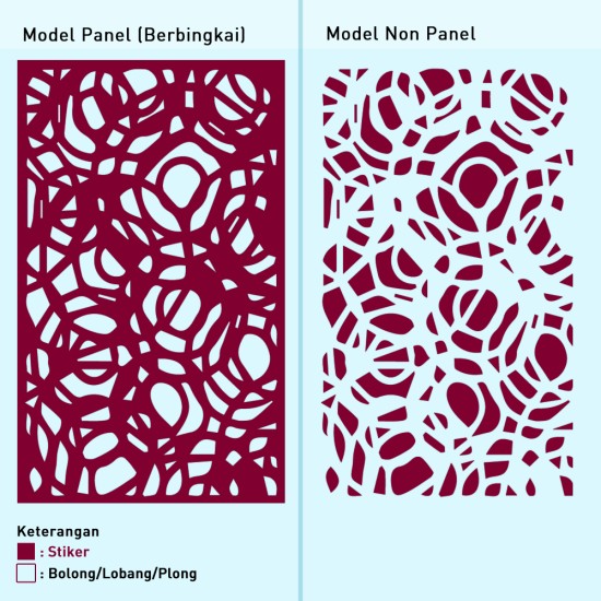 Cutting Stiker Motif Pola Kusut Cutting Stiker Motif Pola Kusut