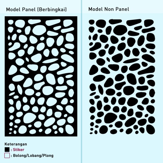 Cutting Stiker Motif Susunan Kerikil Cutting Stiker Motif Susunan Kerikil