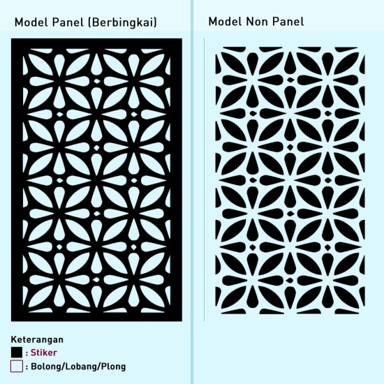 Cutting Stiker Motif Pola Paradise Cutting Stiker Motif Pola Paradise