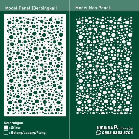 Cutting Stiker Motif Gelembung Kecil Cutting Stiker Motif Gelembung Kecil