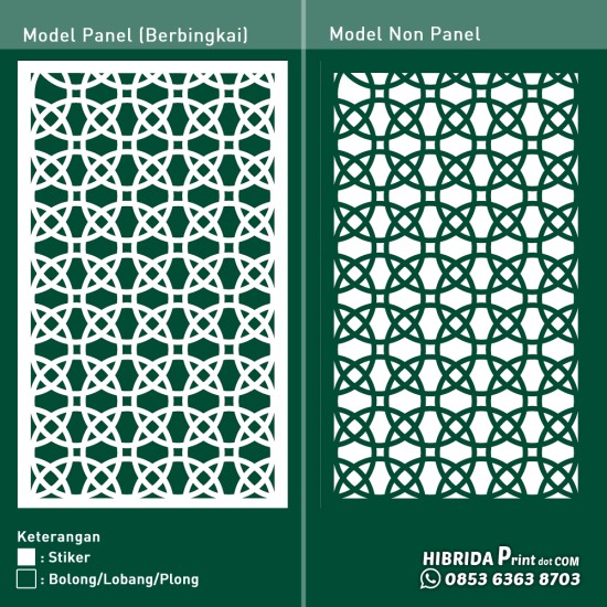 Cutting Stiker Motif Simpai Bersusun Cutting Stiker Motif Simpai Bersusun