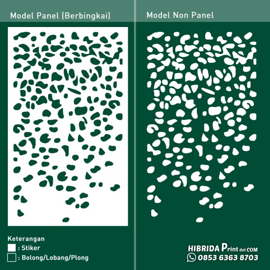 Cutting Stiker Motif Pola Berserakan Cutting Stiker Motif Pola Berserakan