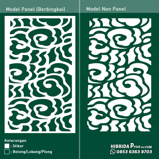 Cutting Stiker Motif Pola Keriting Cutting Stiker Motif Pola Keriting