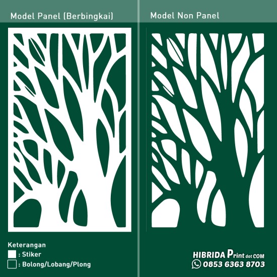 Cutting Stiker Motif Pola Belukar Cutting Stiker Motif Pola Belukar