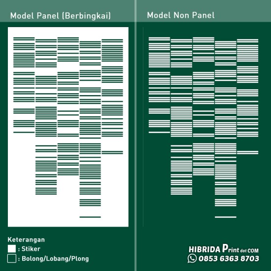 Cutting Stiker Motif Pola Beat Cutting Stiker Motif Pola Beat