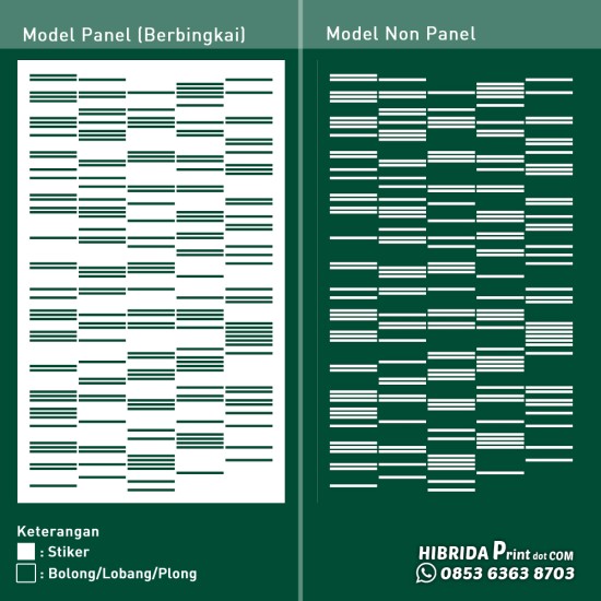 Cutting Stiker Motif Pola Matchstik Cutting Stiker Motif Pola Matchstik