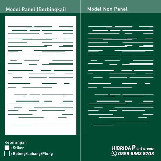 Cutting Stiker Motif Pola Matrix Cutting Stiker Motif Pola Matrix