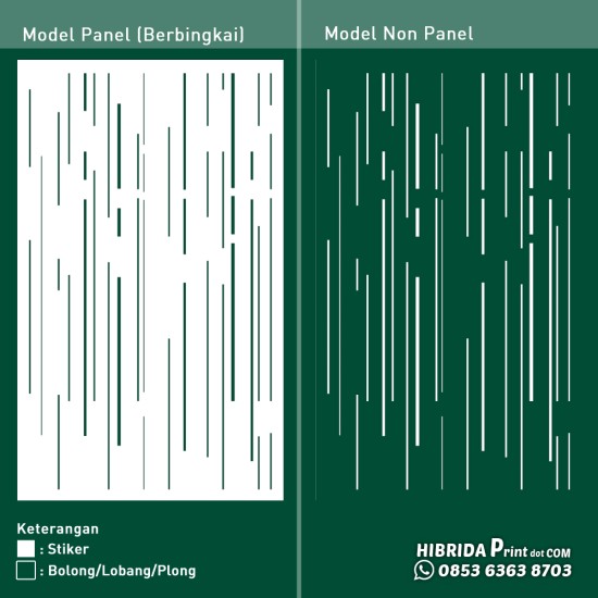 Cutting Stiker Motif Pola Hujan Cutting Stiker Motif Pola Hujan