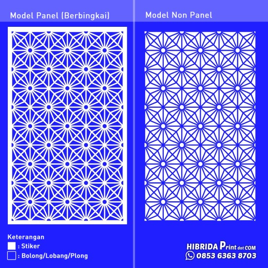 Cutting Stiker Motif Pola Medali Cutting Stiker Motif Pola Medali