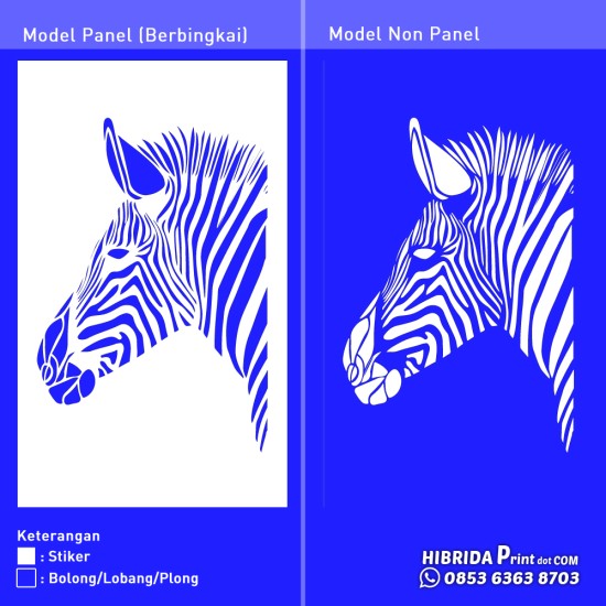 Cutting Stiker Motif Kuda Zebra Cutting Stiker Motif Kuda Zebra