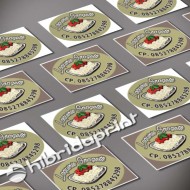 Label Kemasan Ukuran 7 cm