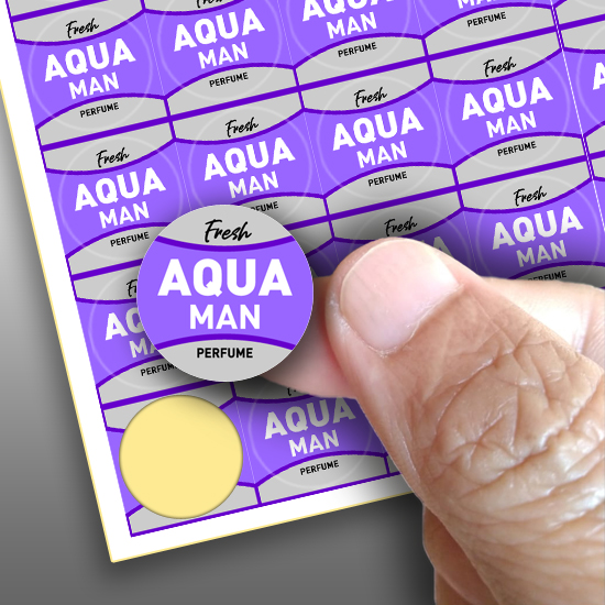 Stiker Parfume Aqua Man
