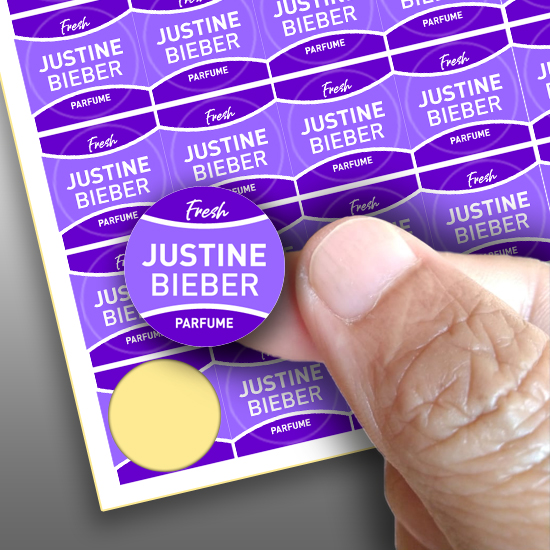 Stiker Parfume Justine Bieber Stiker Parfume Justine Bieber