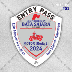 Stiker Entry Pass Motor Stiker Entry Pass Motor