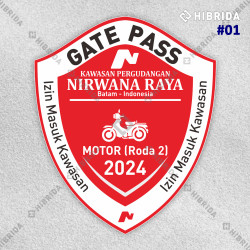 Stiker Gate Pass Motor Stiker Gate Pass Motor