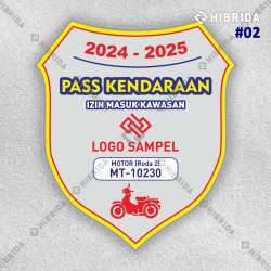 Stiker Pass Kendaraan Motor