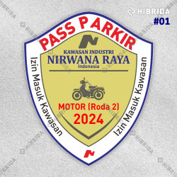 Stiker Pass Parkir Motor Stiker Pass Parkir Motor