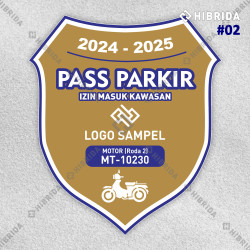 Stiker Pass Parkir Motor Stiker Pass Parkir Motor