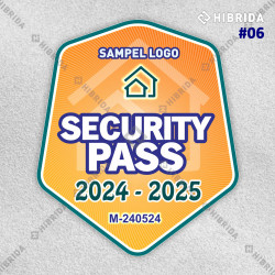 Stiker Security Pass Motor Stiker Security Pass Motor