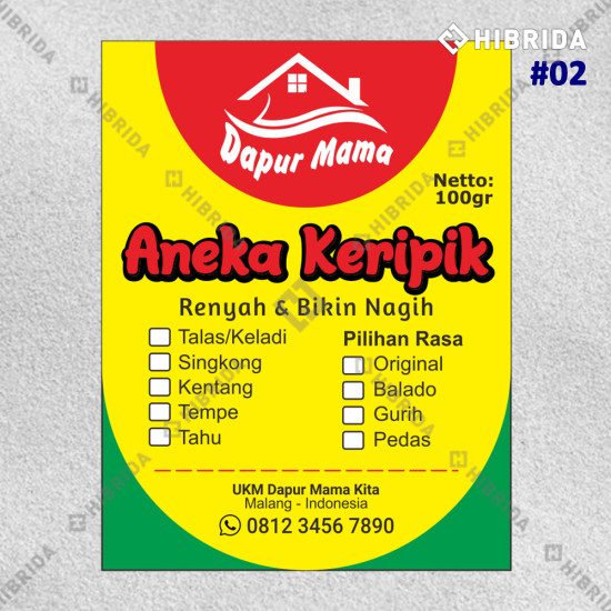Label Aneka Keripik Label Aneka Keripik