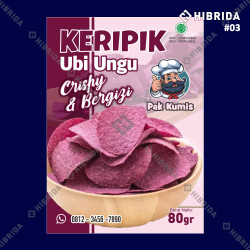 Label Keripik Ubi Ungu
