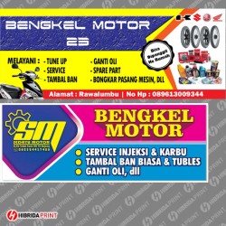 Spanduk Bengkel Motor 02