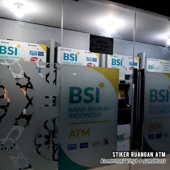 Stiker Ruangan ATM