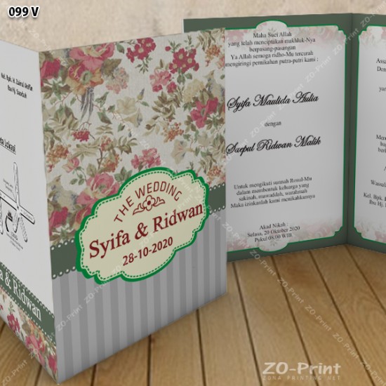 Template Undangan V-099 