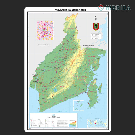 Peta Kalimantan Selatan