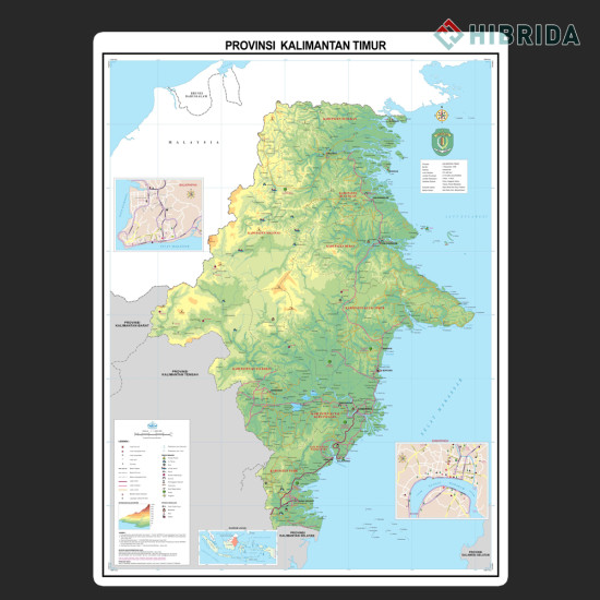 Peta Kalimantan Timur