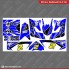 Design Decal KLX 150 Fox Biru Hitam 2