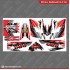 Decal KLX 150 KLX Merah Hitam 086