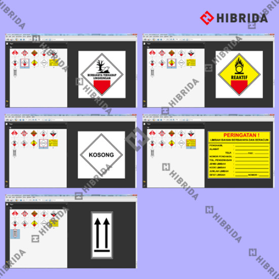 Design Symbol Label Limbah B3 