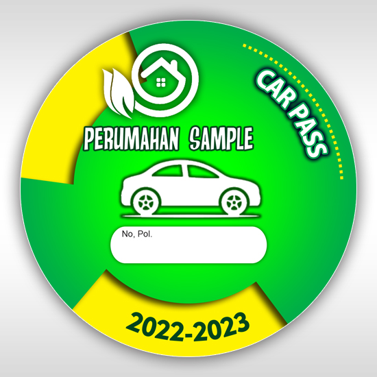 Stiker Car Pass Mobil 002