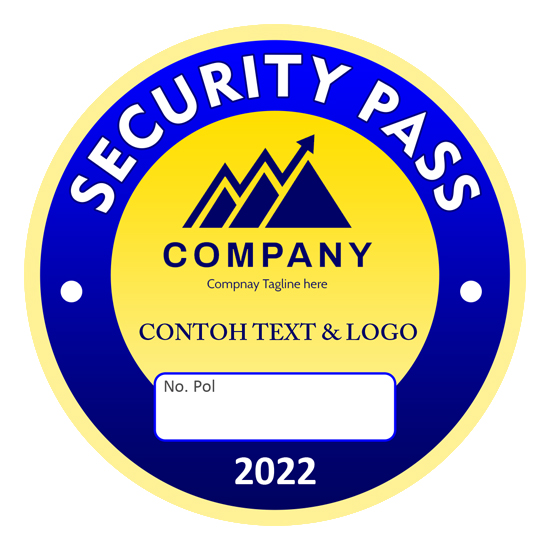 Stiker Security Pass Mobil 004